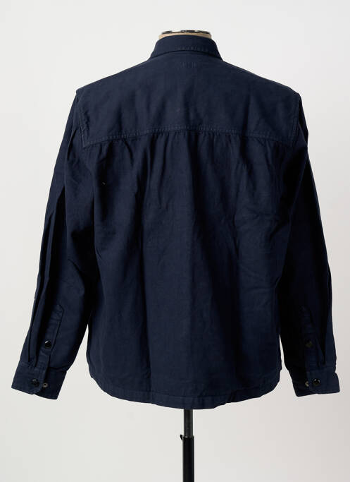 Veste casual fermeture boutonnée sur le devant bleu PIONEER homme