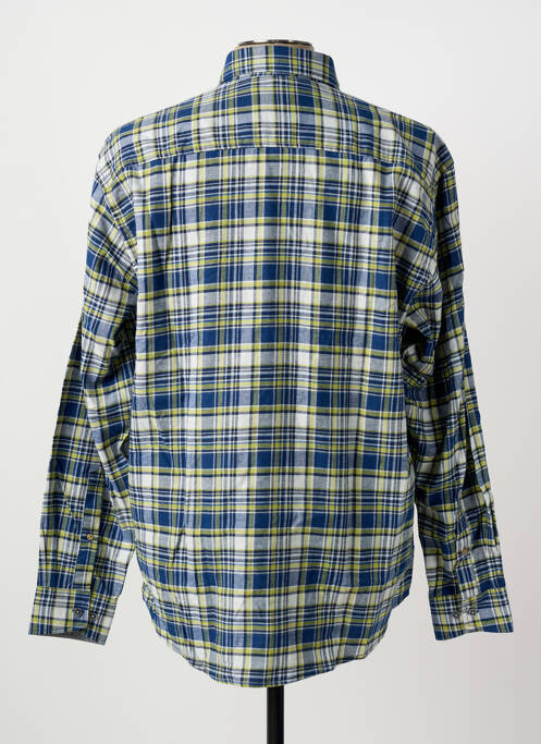 Chemise manches longues coupe droite bleu JUPITER homme