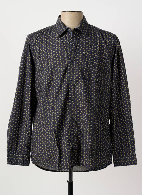 Chemise manches longues imprimé fantaisie noir PIONEER homme