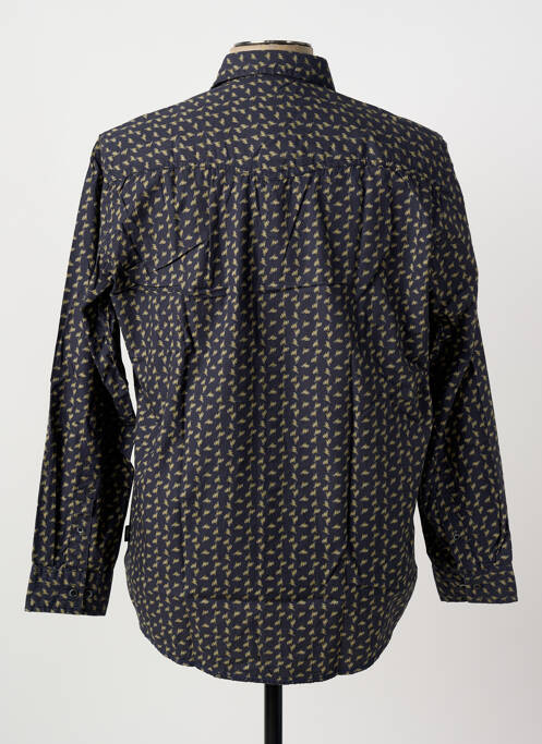 Chemise manches longues imprimé fantaisie noir PIONEER homme