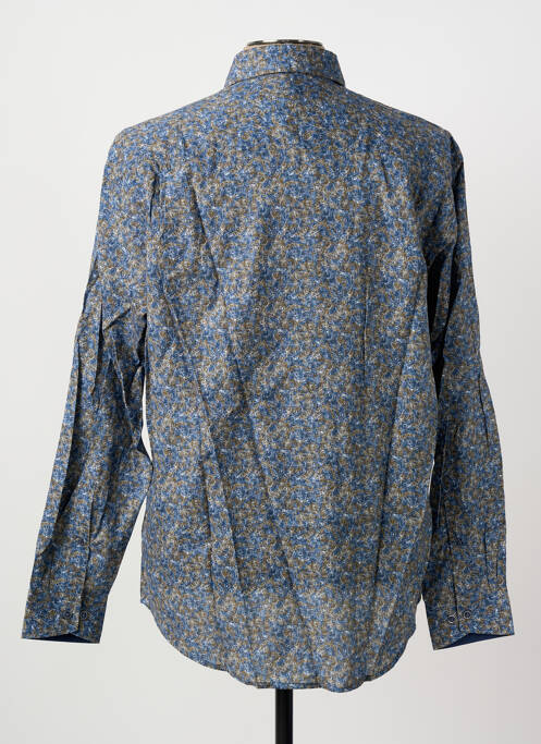 Chemise manches longues imprimé fantaisie bleu JUPITER homme