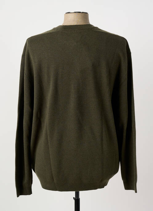 Pull col rond manches longues vert PIONEER homme