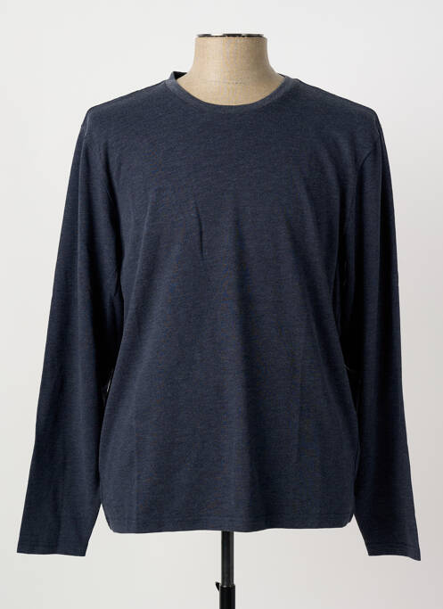 T-shirt coupe droite manches longues bleu PIONEER homme