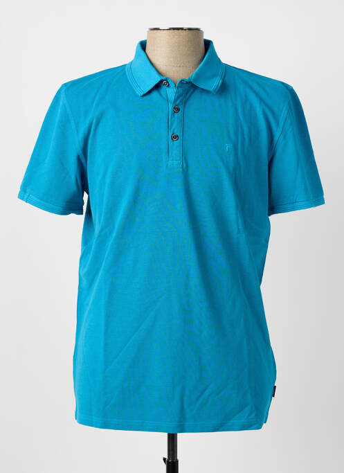 Polo coupe droite manches courtes bleu PIONEER homme