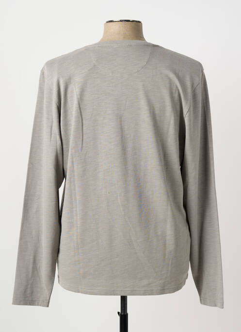 T-shirt coupe cintrée manches longues marron PIONEER homme