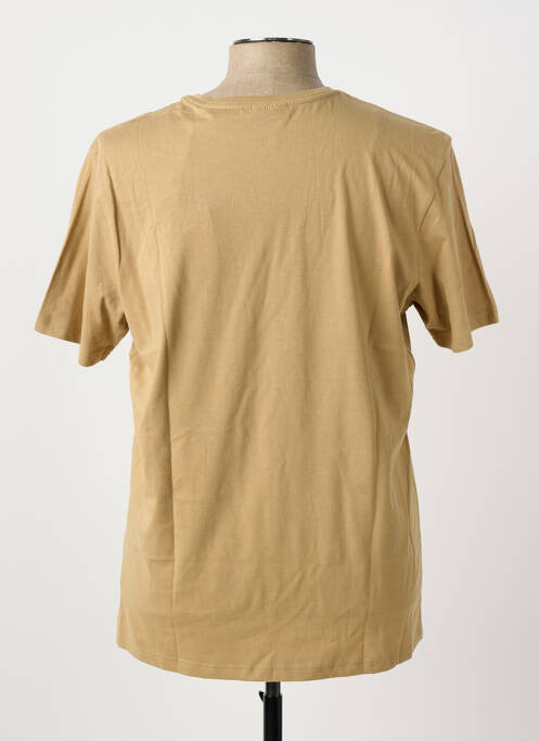 T-shirt coupe droite manches courtes marron PIONEER homme