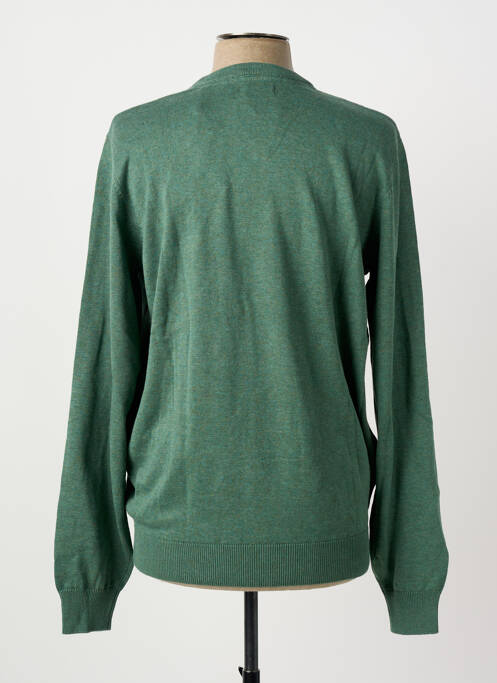 Pull col v manches longues vert JUPITER homme