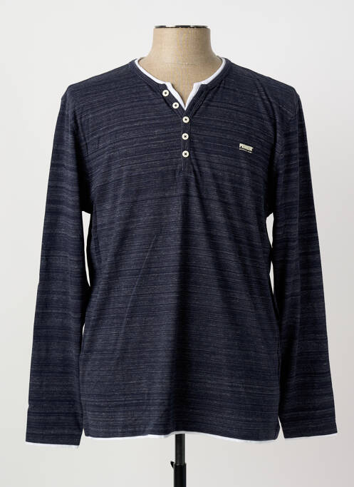 T-shirt bleu PIONEER homme