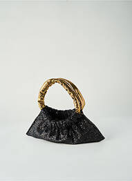 Sac poignée 2 anses de portée noir LILOU femme