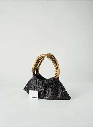 Sac poignée 2 anses de portée noir LILOU femme