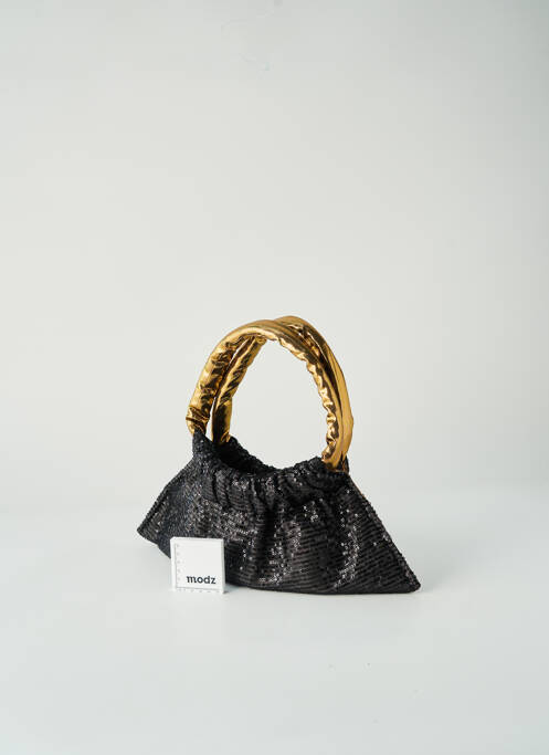Sac poignée 2 anses de portée noir LILOU femme