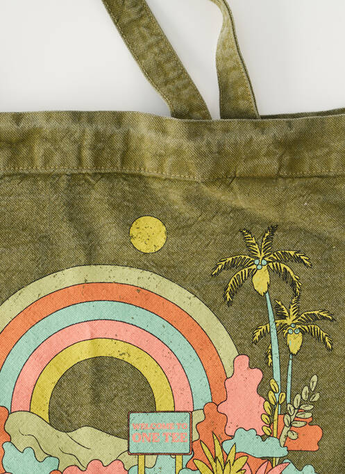 Sac forme cabas forme cabas vert ONE TEE femme