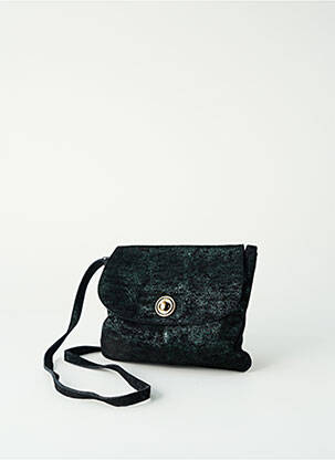 Sac fermeture rabat clipsé forme rectangulaire vert PIECES femme