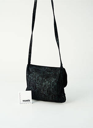 Sac fermeture rabat clipsé forme rectangulaire vert PIECES femme