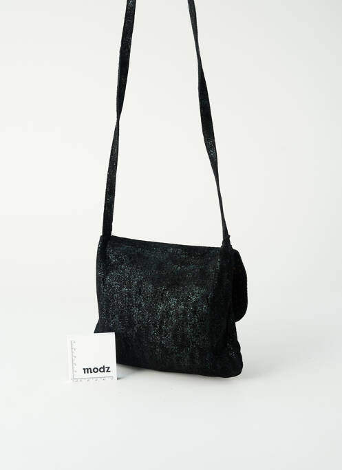 Sac fermeture rabat clipsé forme rectangulaire vert PIECES femme