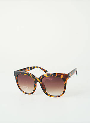 Lunettes de soleil imprimé fantaisie marron IYÜ femme