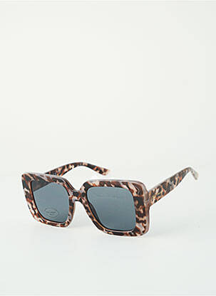 Lunettes de soleil imprimé fantaisie marron IYÜ femme