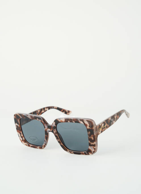 Lunettes de soleil imprimé fantaisie marron IYÜ femme