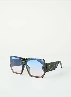 Lunettes de soleil imprimé fantaisie bleu IYÜ femme