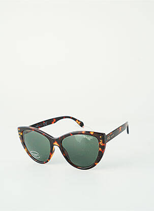 Lunettes de soleil imprimé fantaisie marron IYÜ femme