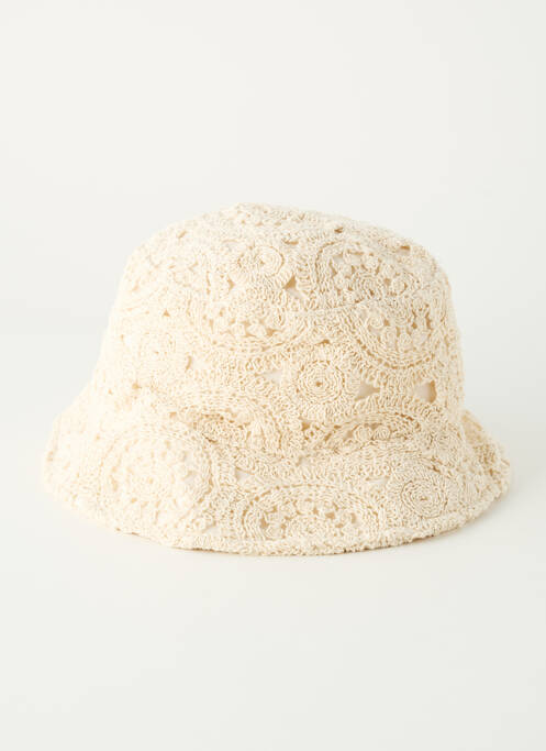 Chapeau doublure beige PIECES femme