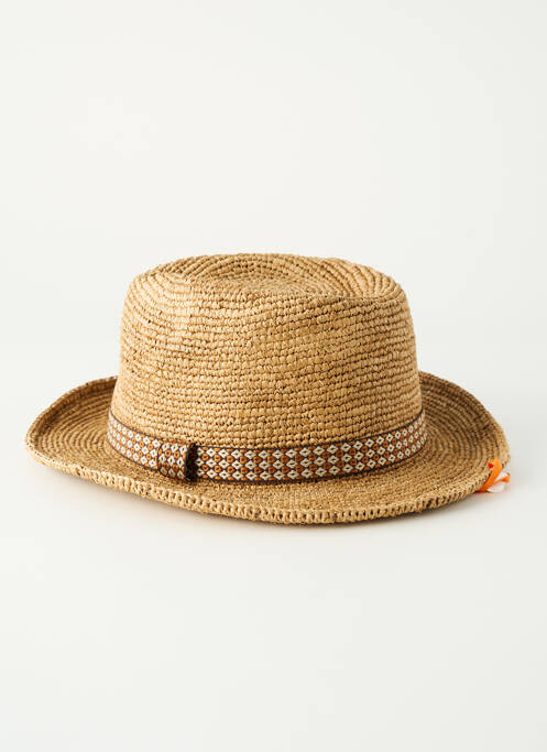 Chapeau beige L'ATELIER DU CROCHET femme