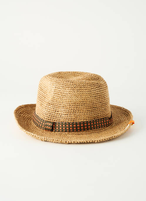 Chapeau beige L'ATELIER DU CROCHET femme