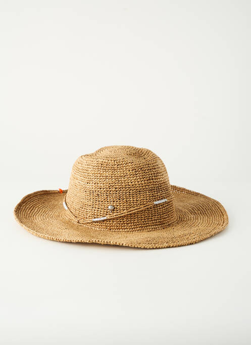 Chapeau beige L'ATELIER DU CROCHET femme