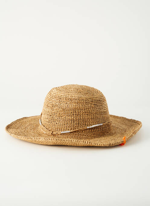 Chapeau beige L'ATELIER DU CROCHET femme