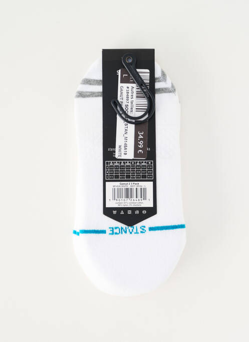 Chaussettes stretch blanc STANCE unisexe