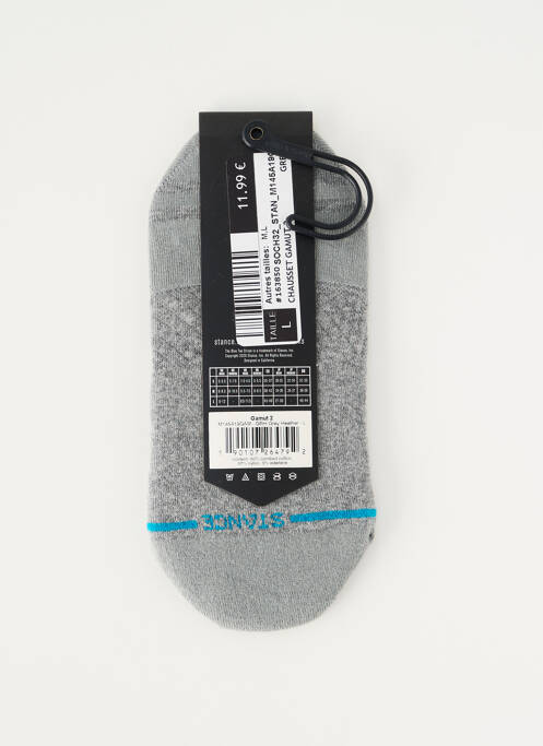 Chaussettes stretch gris STANCE unisexe