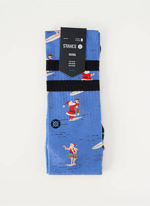 Chaussettes imprimé fantaisie bleu STANCE homme