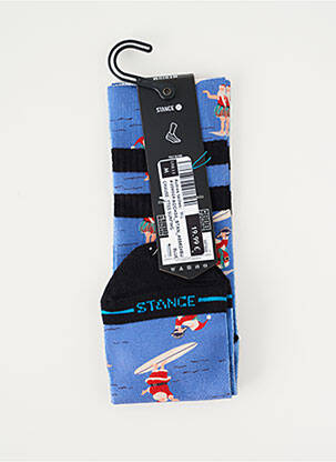 Chaussettes imprimé fantaisie bleu STANCE homme
