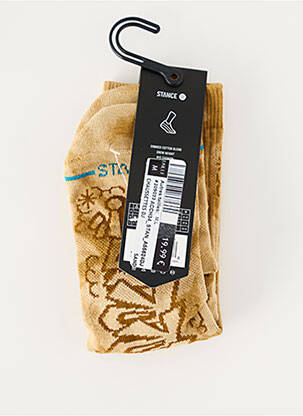 Chaussettes imprimé fantaisie marron STANCE homme