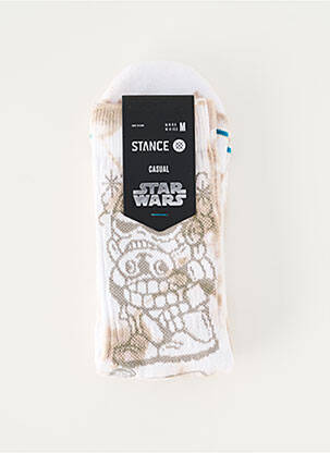 Chaussettes imprimé fantaisie blanc STANCE homme