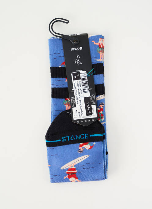 Chaussettes imprimé fantaisie bleu STANCE homme