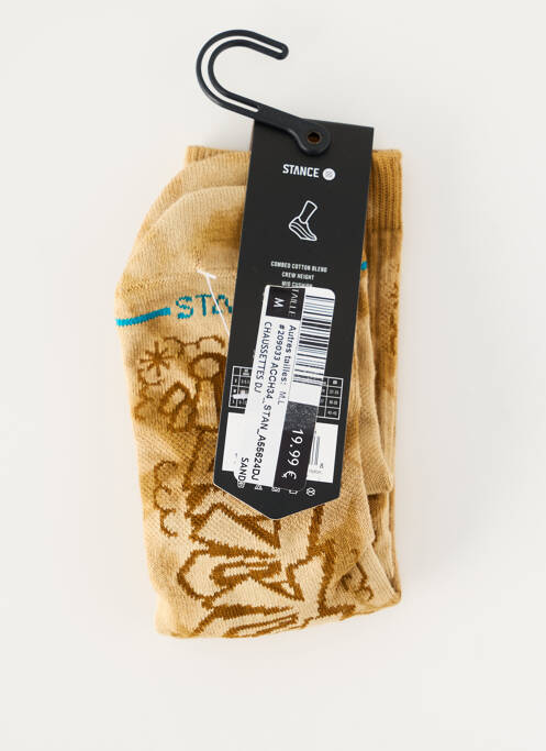 Chaussettes imprimé fantaisie marron STANCE homme