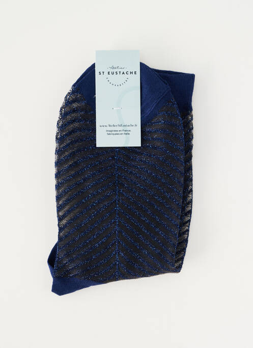 Chaussettes bleu ATELIER ST EUSTACHE femme