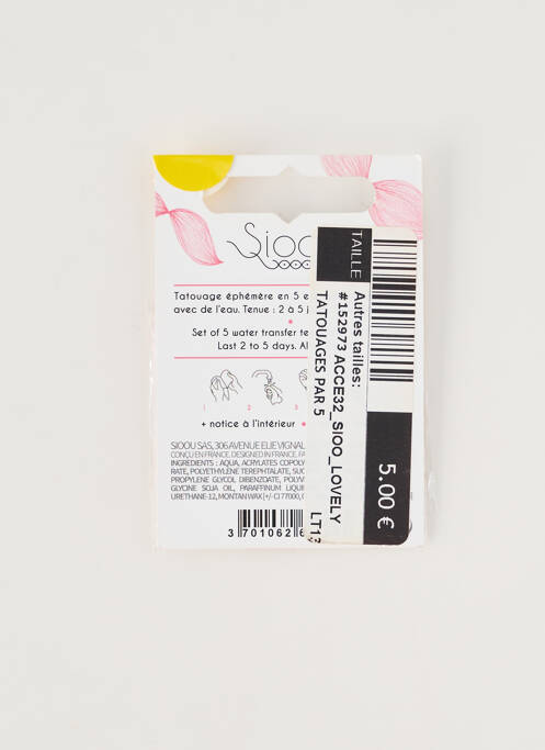 Accessoire divers imprimé fantaisie blanc SIOOU femme