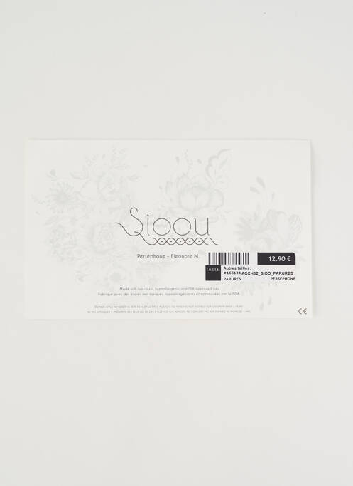 Accessoire divers imprimé fantaisie blanc SIOOU femme