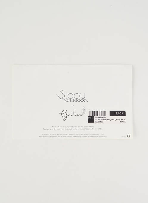 Accessoire divers imprimé fantaisie blanc SIOOU femme