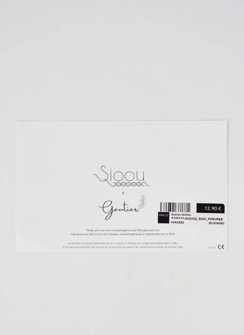 Accessoire divers imprimé fantaisie blanc SIOOU femme