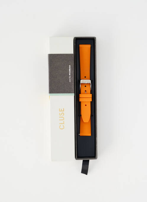 Bracelet de montre fermeture boucle(s) orange CLUSE femme