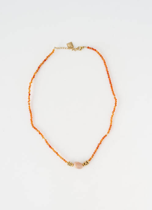 Collier orange ZAG femme