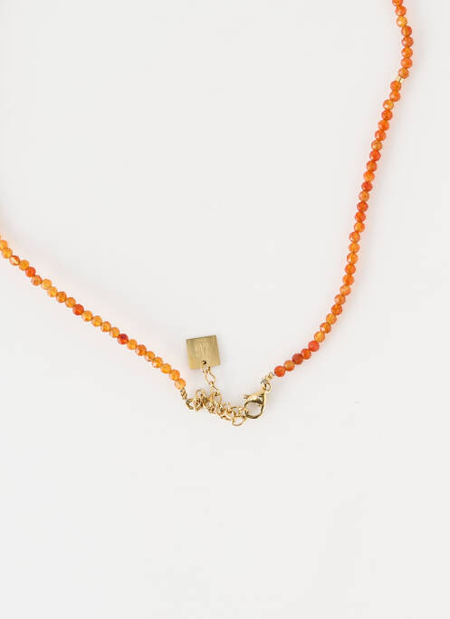 Collier orange ZAG femme