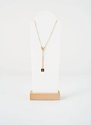 Collier fermeture fermoir mousqueton or ZAG femme