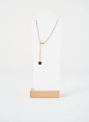 Collier fermeture fermoir mousqueton marron ZAG femme