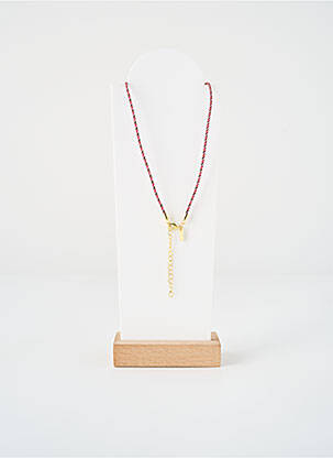 Collier ornement oxyde de zirconium rouge MYA-BAY femme