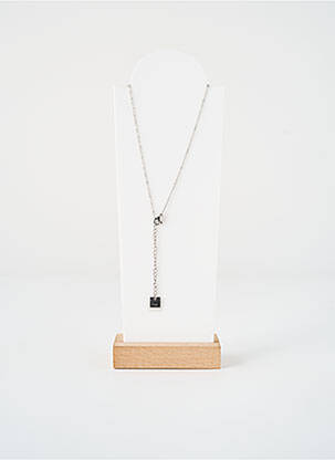 Collier ornement oxyde de zirconium argent ZAG femme