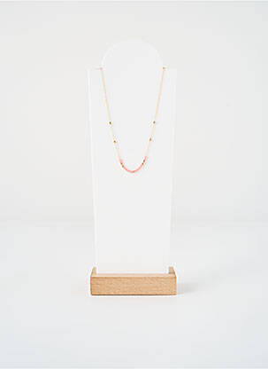 Collier ornement perles rose ZAG femme